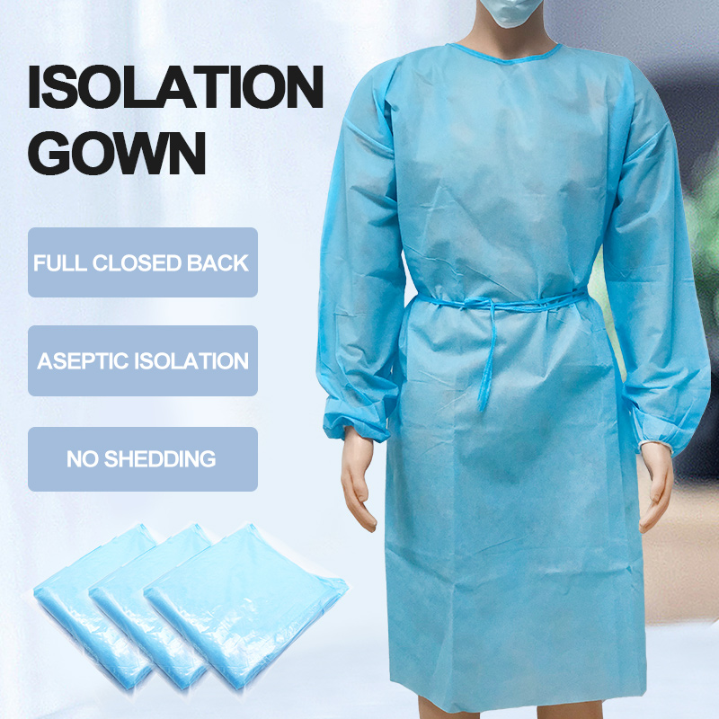 Polypropylene Disposable Isolation Gown With Elastic Cuff(YG-BP-02) (12)